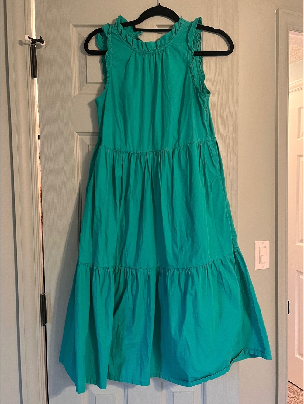 J.Crew Re-Imagined Sleeveless Midi Dress in Turquoise, Size 0